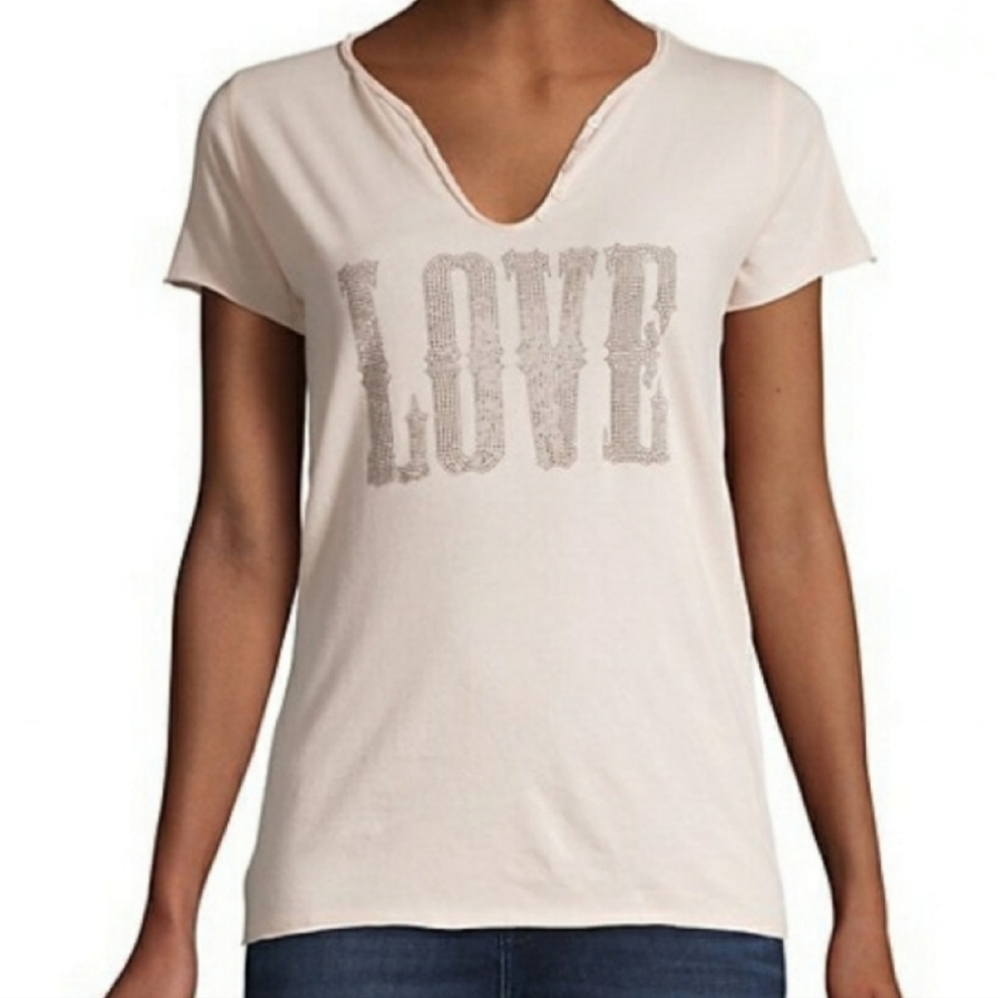 ZADIG & VOLTAIRE Studded Tee - Picture 1 of 3